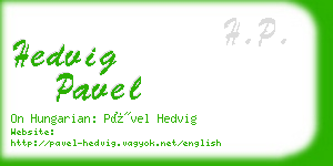 hedvig pavel business card